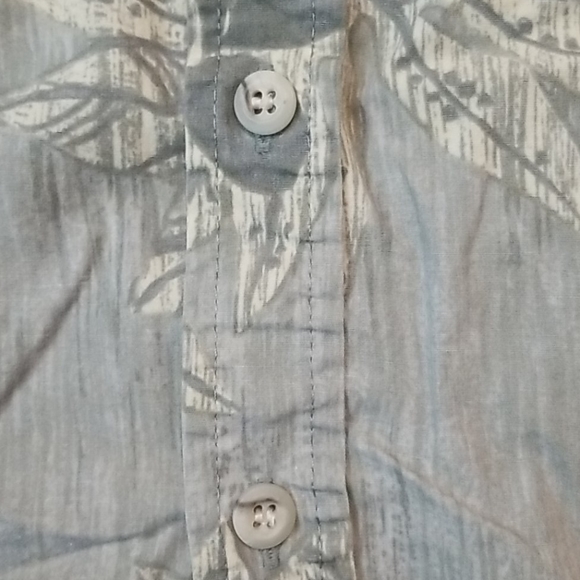 Cooke Street Honolulu mens gray palm leaf shirt XL - Picture 6 of 10